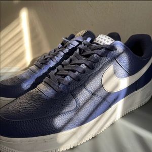 Blue n White Starred AF1